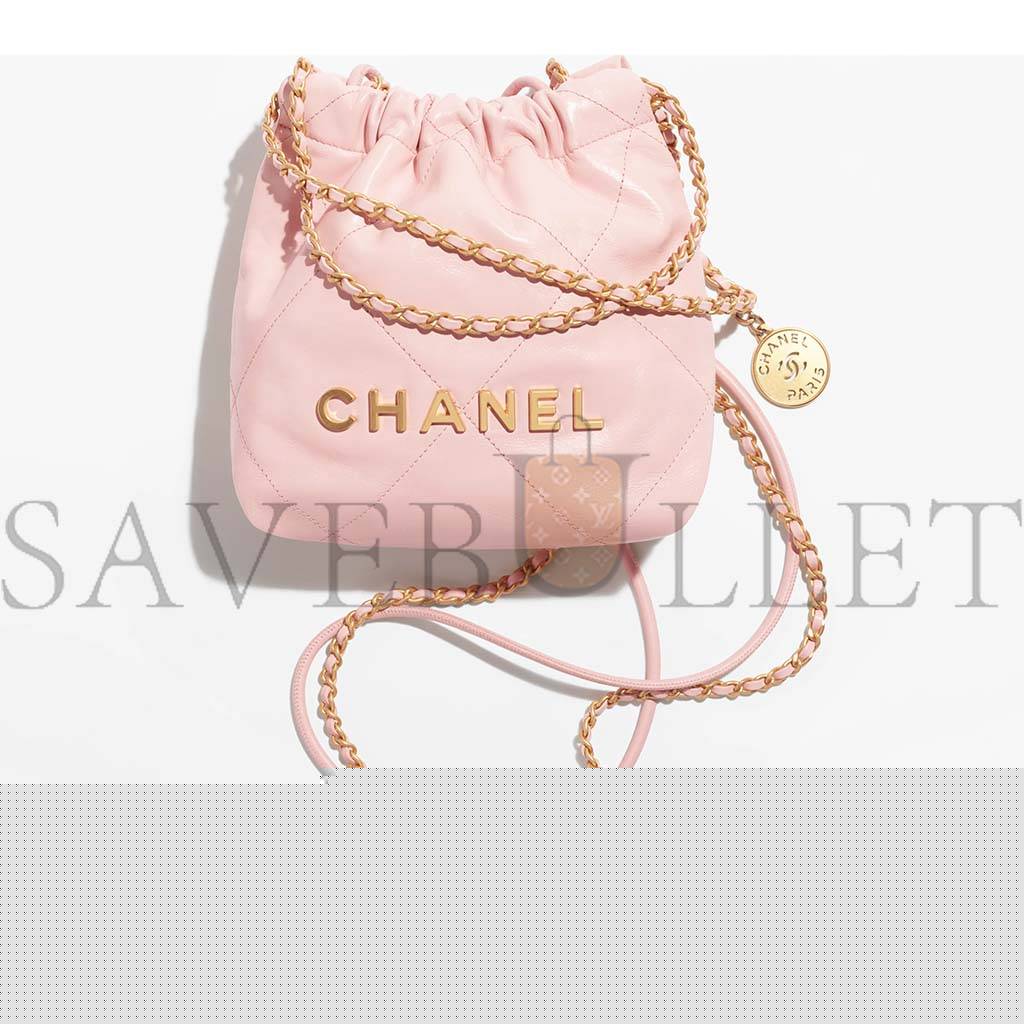 Ch*el 22 mini handbag as3980 b08037 nn267 (20*19*6cm)